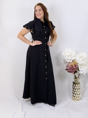 Sculpted Silhouette Maxi Dress black — view 2