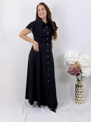 Sculpted Silhouette Maxi Dress black — view 1